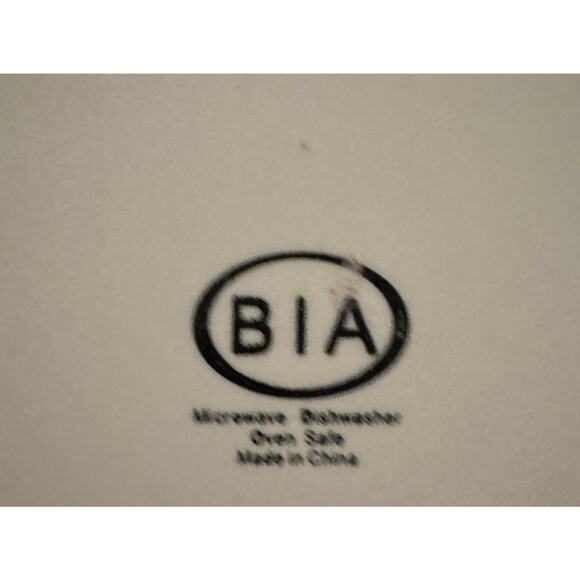 BIA Holiday Plates Set of 3 Square Happy Holidays Word Art Christmas Appetizer - Picture 5 of 8